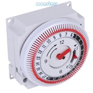 Mon Automatic Power  Mechanical Timer Switches 15min–24h Dials Timer 24 Hour Cycle