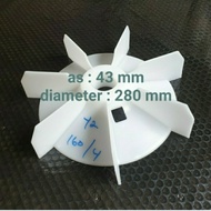 PREMIUM fan motor/kipas dinamo untuk 15-20hp y2 160-4.6.8 as 43mm od
