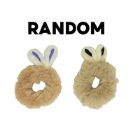 Gratis Ongkir - Scrunchie Bulu Kelinci / Ikat Rambut Karet Bulu / Ikat Rambut Wanita Kekinian