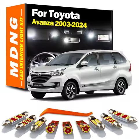 MDNG LED Interior Reading Dome Map Plate Light Kit For Toyota Avanza 2003- 2018 2019 2020 2021 2022