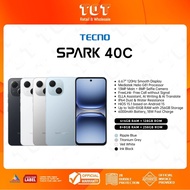 TECNO SPARK 40C I (4/8GB+ 128/256GB) Mediatek Helio G81 I 6000mAh Battery I 18W Fast Charge