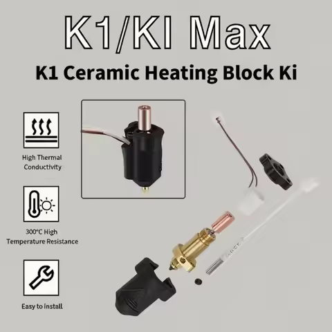 Updated Hotend KIT Bi Metal K1 HOTEND For Creality K1/K1 MAX, Ceramic Heating Block Kit 300°C Extrud