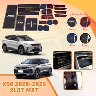 Car Proton X50 2020-2025 Slot Mat Proton X50 Interior Storage Tank X-50 Anti slip car accessories ru