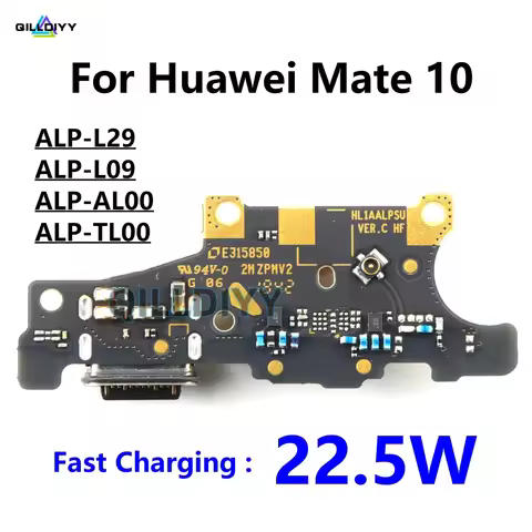 For Huawei Mate 10 USB Charging Connector Board Dock Charger Port Type C Flex Cable Replacement Mate