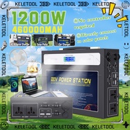 Portable Solar Power Station 1200W 460000mAh Emergency Backup Powerbank Solar Generator For Camping 