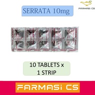 Serrata 10mg 10 Tablets EXP:09/2027 [ FARMASI CS ]