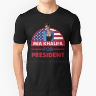 For Mens Womens Mia Khalifa For President Classic T-Shirts T Shirt 100% Cotton For Mens Womens Mia K