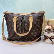 LV Palermo PM老花拉鍊托特包