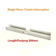 1-Piece 200mm Junction T-track T-slot Miter Track Intersection for DIY Table Saw/Router Table