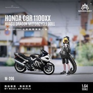 [訂購] 1∶64 人偶 HONDA CBR 1100XX 化骨龍電單車套裝 微縮手辦模型