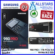 (ALLSTARS : We are Back / DIY PROMO) SAMSUNG 980 PRO 1TB PCIe 4.0 NVME M.2 SSD speed up to 7000 MB/s / Gen4x4 (MZ-V8P1T0BW) (Warranty 5years with Eternal Asia)