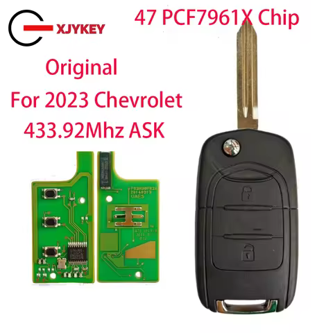 Original For 2023 Chevrolet N400 Flip Folding Remote Car Key 433.92Mhz ASK 47 PCF7961X Chip 2 Button