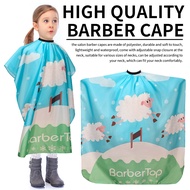 Cartoon Sheep Kids Barber Cape Novelty Haircut Apron Child Hair Cutting Apron with Adjustable Closur
