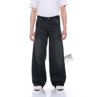 Rooster Baggy Pants Denim Wash Streetwear Blackjazz Baggy Pants