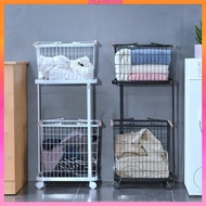 [Kloware2] Laundry Cart, Laundry Basket, Laundry Separator, Lockable Wheels, Laundry Basket for Home
