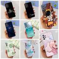 For Samsung Galaxy A53 5G Case Poular Marble Astronaut Silicone Soft Cover For Samsung A23 A33 A53 A