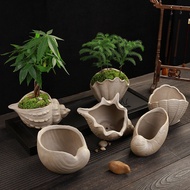 Succulent Flowerpot Ceramic Potted Plant Purple Clay Stoneware Vegetarian Succulent Plant Flowerpot Clay