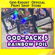 [Printing Post] Yugioh Deck - God Pack 5 - Rainbow Foil