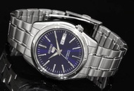 SEIKO 5 Automatic รุ่น SNKL43K1 นาฬิกาข้อมือผู้ชาย สายสแตนเลส หน้าปัดสีน้ำเงินเข้ม - มั่นใจ ของแท้ 100% รับประกันสินค้า 1 ปีเต็ม