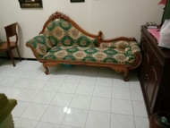 Kursi sofa kayu bekas