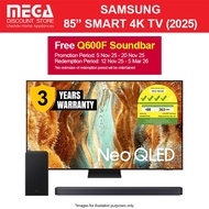 SAMSUNG QA85QN70FAKXXS 85" NEO QLED 4K QN70F SMART TV | Free Slimfit WMT & Q600F Soundbar Redeem Sam