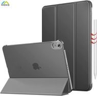 MoKo Case for iPad Air 5th Generation 2022/ iPad Air 4th Generation 2020 10.9 Inch, Trifold Stand Cover with Hard PC Back, Support Touch ID, iPad 2nd Pencil Charging, Auto Wake/Sleep