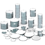 250 Pieces Small Circle Craft Mirror, Mini Round Glass Crafts Mosaic Mirror Tiles for Crafts and DIY