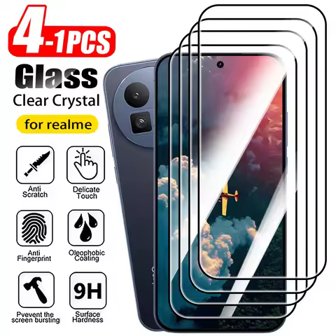 1-4PCS Screen Protector For Realme GT 8Pro GT 2 3 5 Glass Realme GT Neo 2 3 5 SE Tempered Glass For 