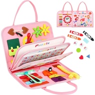 8 in 1 Toddler Busy Board for 1 Years Old, Montessori Toy Busy Book for Toddlers 1-3 Educational Toy