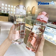 YOUECE 780ml Sports Water Bottle Plastic Gym Travel Girl Boy Drinking Bottle