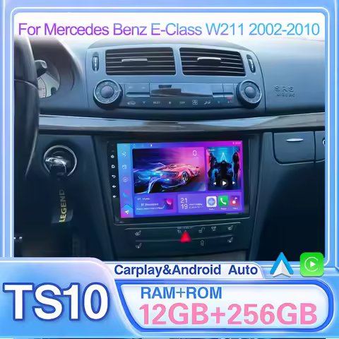 Carplay Android 15 Car Radio Player For Mercedes Benz E-Class W211 E200 E220 E300 E350 E240 E270 E28