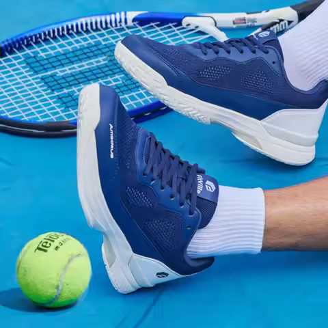 FitVille Men'S Tennis Shoes Wide Width 2E Professional Training Sneakers Breathable Non-Slip For Rac