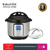 Instant Pot Duo PLUS 9-IN-1 with Glass Lid, Multi-Use Smart Pressure 6 Quarts (5.7 Liters)