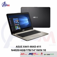 ASUS X441MAO-411 Intel N4020 4GB 1TB HDD HD WIN10 BLACK