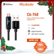 Mcdodo CA-748 Micro USB Data Cable for Android 1.2m QC 4.0 Quick Charge Digital Pro