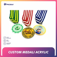 medali akrilik wisuda | medali akrilik sekolah | medali akrilik custom - 2mm 2 sisi