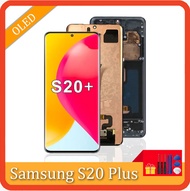 6.7 Super AMOLED สำหรับ Samsung Galaxy S20บวกจอแสดงผลแอลซีดีดิจิทัลหน้าจอสัมผัส S20อะไหล่ซัมซุง + G9