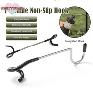 1ONLYTWO Light Pole Hook, 2-way Multipurpose Lantern Light Holder, Portable Anti Slip Stainless Stee