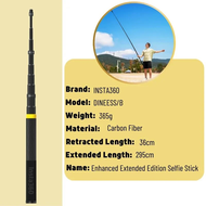 【🇹🇭 ร้านไทย】Original Insta360 X5/Ace Pro2/X4/X3 Extended Edition Selfie Stick 3M (New version) ไม้เซ
