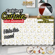 Langsir Dapur Cabinet Curtain Langsir Dapur Kabinet Curtain Tirai Cabinet Dapur Kitchen Curtain Langsir Sinki Vecro