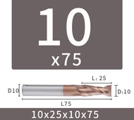 เอ็นมิลคาร์ไบด์ 2ฟัน เคลือบสีทองแดง - CARBIDE END MILL