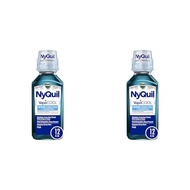 Vicks NyQuil Severe with VapoCOOL Nighttime Cough, Cold and Flu Relief Liquid, Berry, 12 Fl Oz (Pack