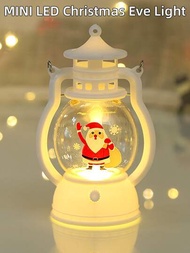 1入組LED電子蠟燭燈小夜燈適用於聖誕樹裝飾用品,房間裝修,聖誕節禮物,手持油燈
