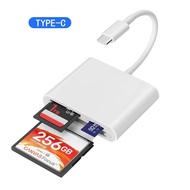 Type-C to CF Card / TF Card / SD Card Type-C OTG Card Reader Adapter โอนถ่ายข้อมูล รูปภาพ ไฟล์ข้อมูล