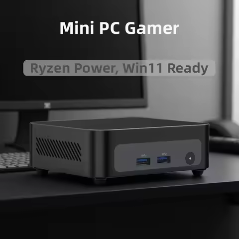 Topton Palm Gaming Mini PC AMD Ryzen 7 7730U 5825U 5800U R5 7530U 5600U Nuc Metal Mini Computer NVMe