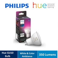 Philips Hue White and Color Ambiance 5.7W GU10 Smart Bulb Bluetooth 350 Lumens