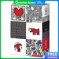 한예지 | Hanyaeji) Keith Haring Square Facial Tissue (250 Sheets X 6 Packs)