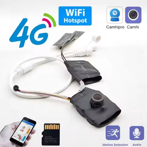 Wide Angle View MINI 4G Camhi DIY 5MP 2MP 3G 4G SIM Lte Router IP Camera Module IMX335 Wireless Wifi