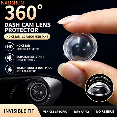 360 Panoramic Car Camera Lens Protective Cover, Front Rear Dash Cam Lens Guard, Auto Accessories