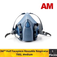 3M™ (CE) Half Facepiece Reusable Respirator 7502, Medium
